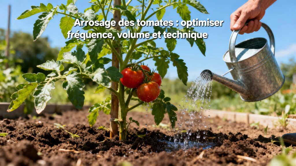 Arrosage des tomates : optimiser fréquence, volume et technique avec texte