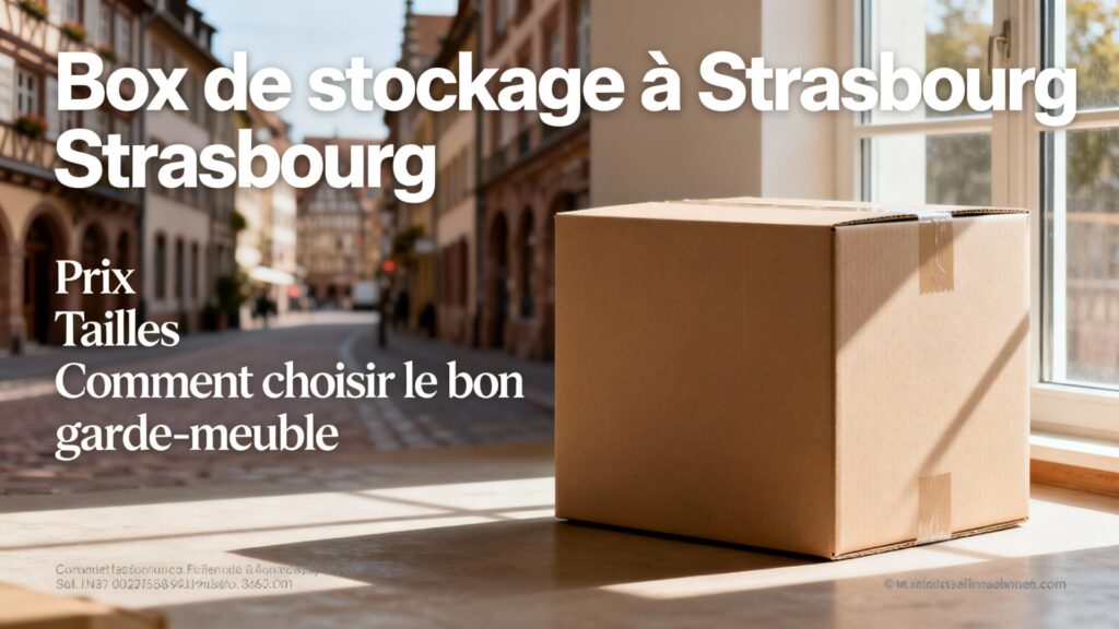 Box de stockage à strasbourg : prix, tailles et commentaire choisir le bon garde-meuble avec texte