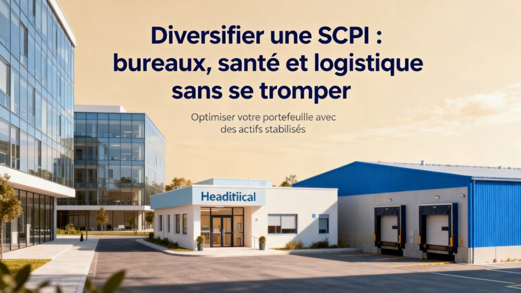 Diversifier une SCPI : bureaux, santé et logistique sans se tromper avec texte