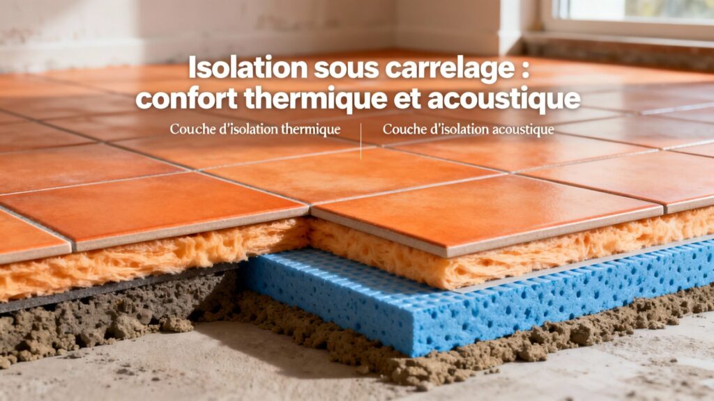 Isolation sous carrelage : confort thermique et acoustique avec texte
