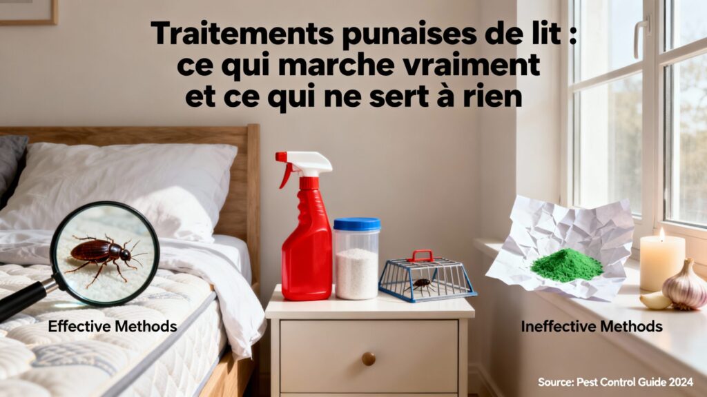 Traitements punaises de lit : ce qui marche vraiment et ce qui ne sert à rien avec texte