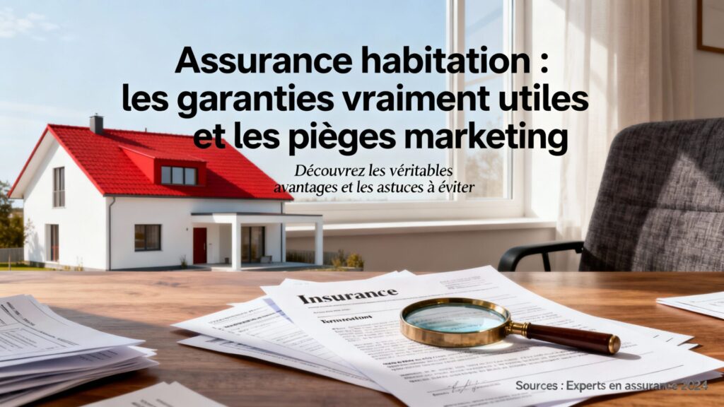 Assurance habitation : les garanties vraiment utiles et les pièges marketing avec texte