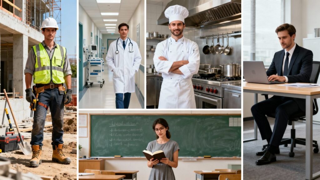 Guide complet pour choisir ses vêtements de travail selon le métier sans aucun texte