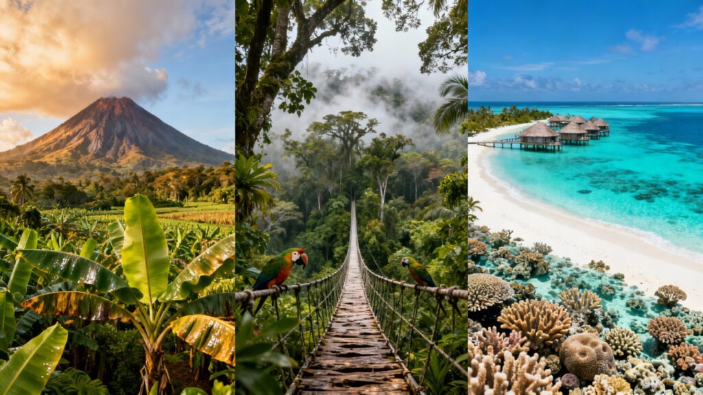 Martinique, Costa Rica ou Maldives : le comparatif complet pour choisir votre voyage idéal sans aucun texte