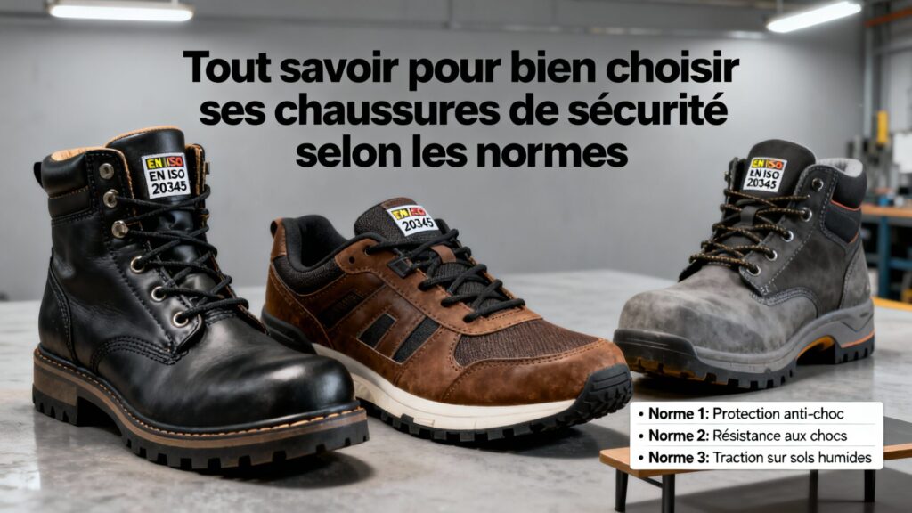 Tout savoir pour bien choisir ses chaussures de sécurité selon les normes avec texte