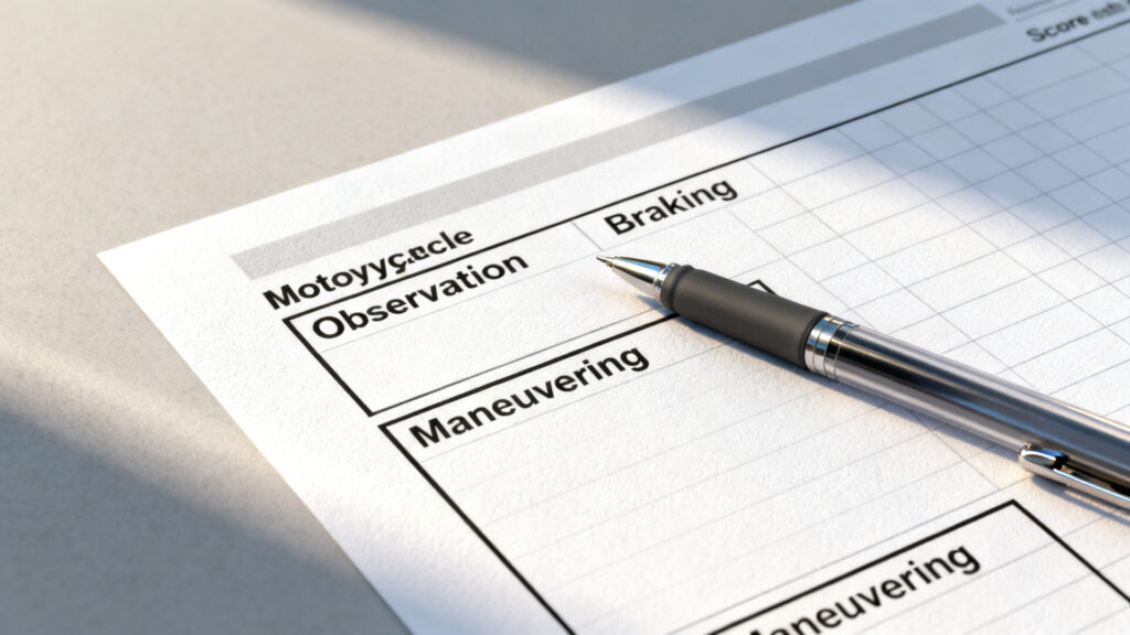 Comprendre la notation plateau moto pour réussir son permis sans aucun texte