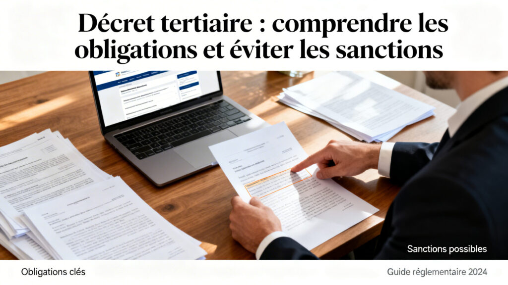 Décret tertiaire : comprendre les obligations et éviter les sanctions avec texte