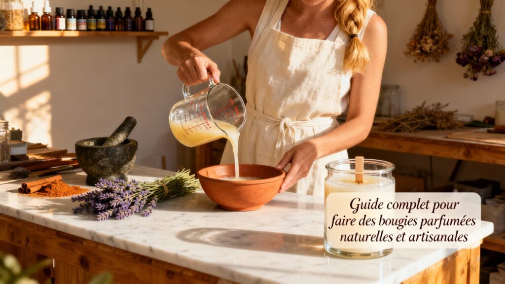 Guide complet pour faire des bougies parfumées naturelles et artisanales sans aucun texte