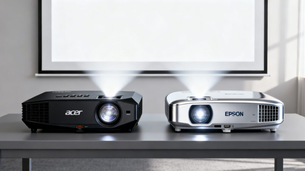 Vidéoprojecteur Acer vs Epson : le comparatif complet des technologies sans aucun texte