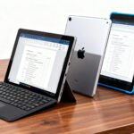 Comparatif des meilleures tablettes pour travailler entre windows, ipad et android sans aucun texte