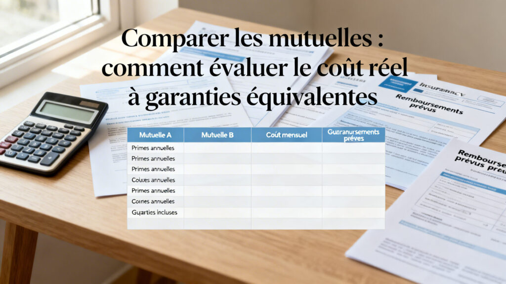 Comparer les mutuelles : comment évaluer le coût réel à garanties équivalentes avec texte