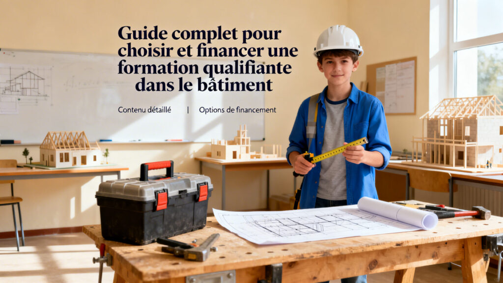 Guide complet pour choisir et financer une formation qualifiante dans le bâtiment.