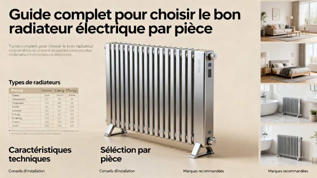 Guide complet pour choisir le bon radiateur électrique par pièce avec texte