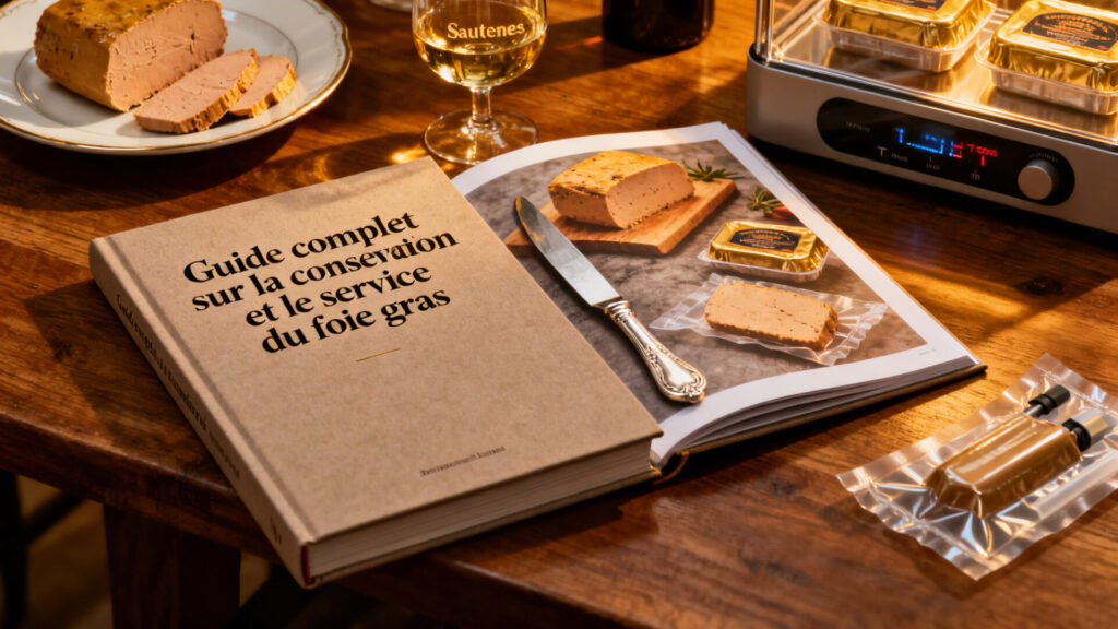 Guide complet sur la conservation et le service du foie gras avec texte