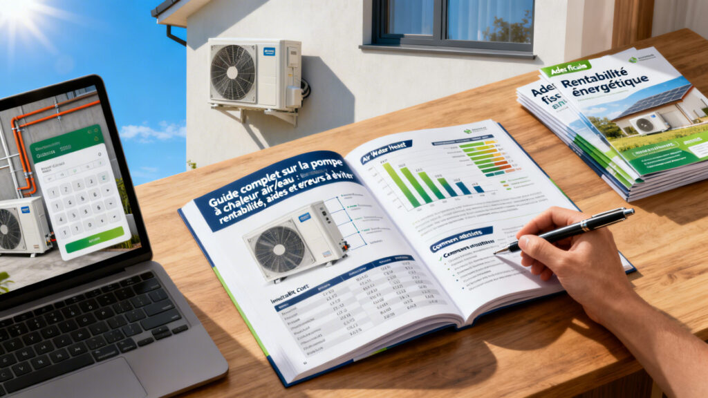 Guide complet sur la pompe à chaleur air/eau : rentabilité, aides et erreurs à éviter.