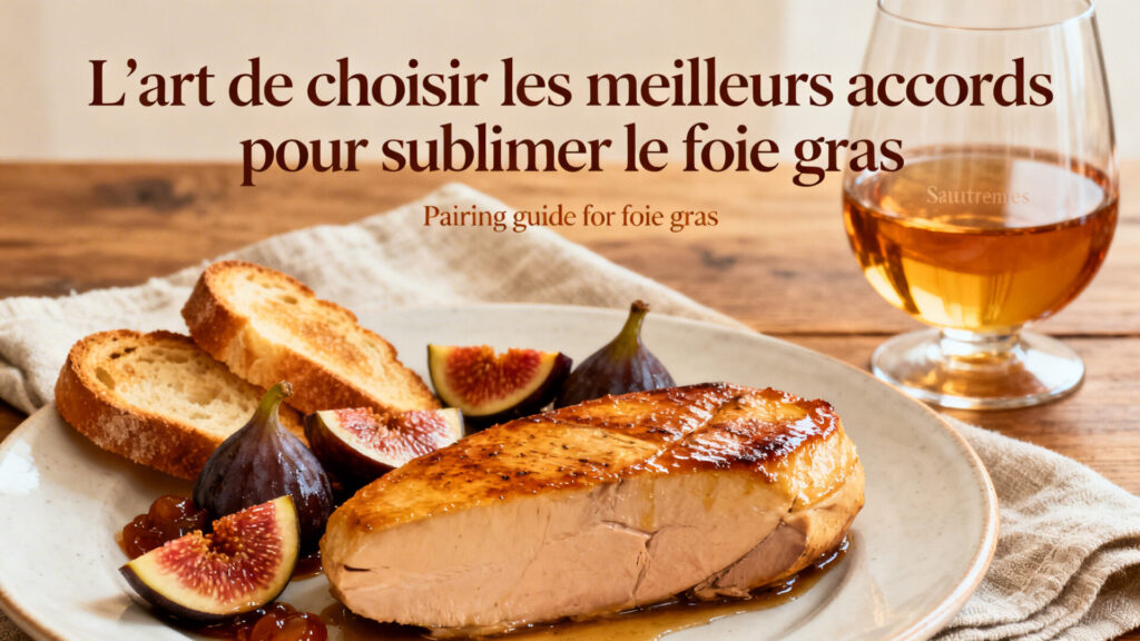 L'art de choisir les meilleurs accords pour sublimer le foie gras.