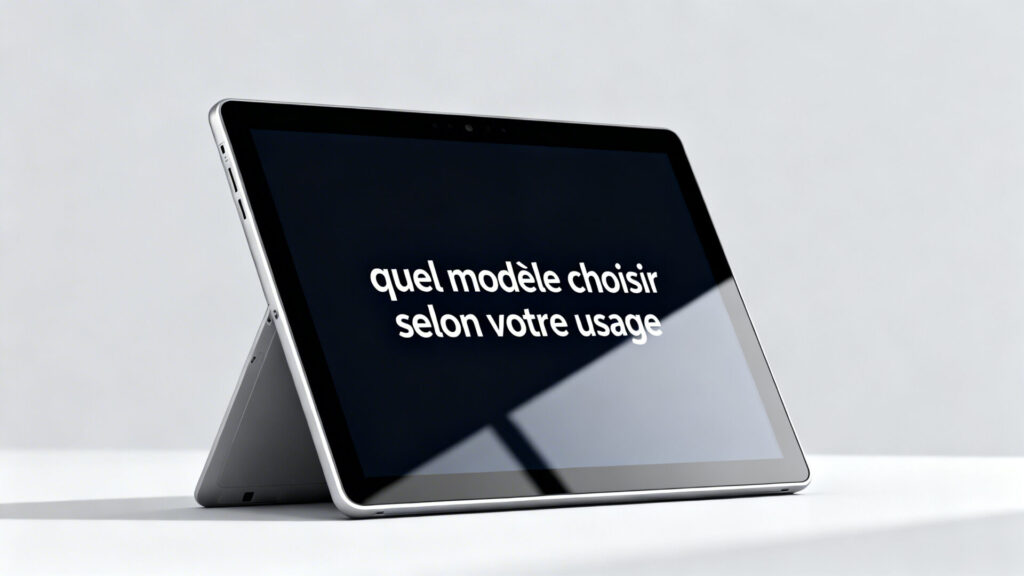 Tablette Microsoft Surface : quel modèle choisir selon votre utilisation avec texte