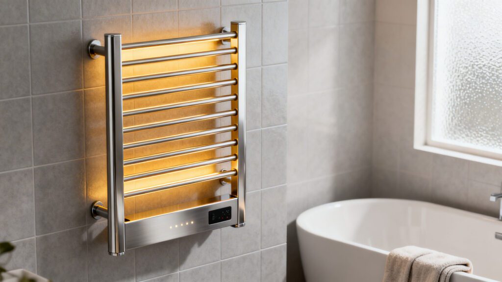 Tout savoir sur le sèche-serviette électrique : choix, puissance et installation.