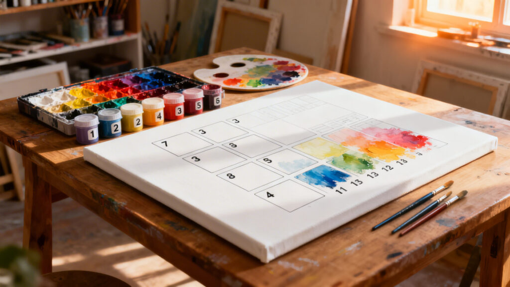 Guide complet pour débuter la peinture par numéro avec succès sans aucun texte