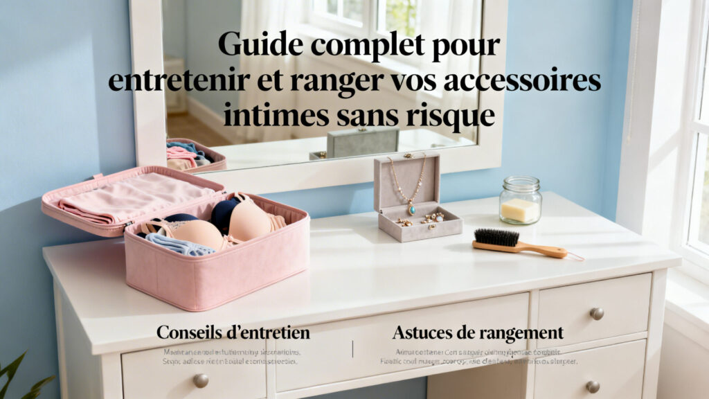 Guide complet pour entretenir et ranger vos accessoires intimes sans risque avec texte