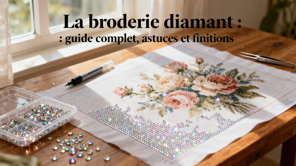 La broderie diamant : guide complet, astuces et finitions avec texte