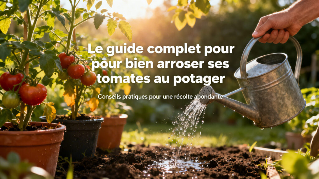 Le guide complet pour bien arroser ses tomates au potager.