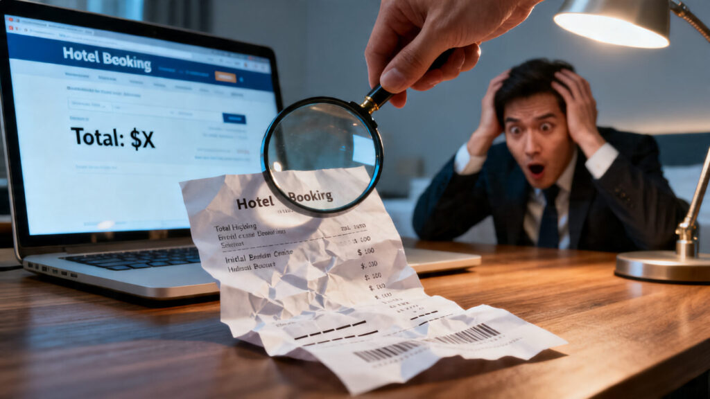 Réserver un hôtel : les frais cachés qui font exploser votre facture sans aucun texte