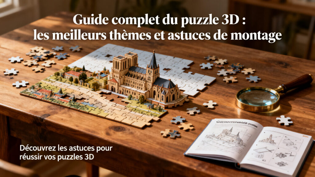 Guide complet du puzzle 3d : les meilleurs thèmes et astuces de montage avec texte