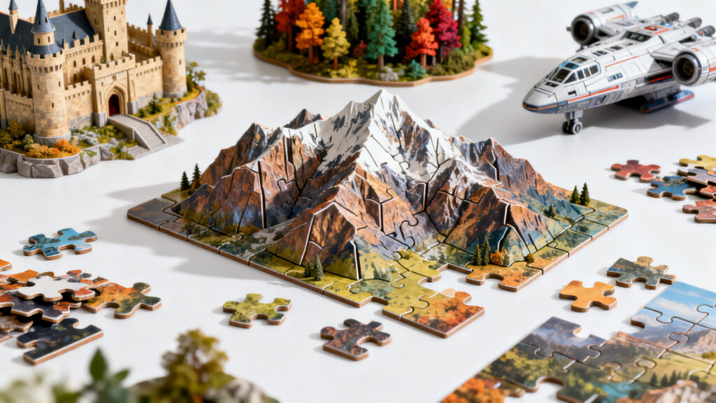 Guide complet du puzzle 3d : les meilleurs thèmes et astuces de montage sans aucun texte