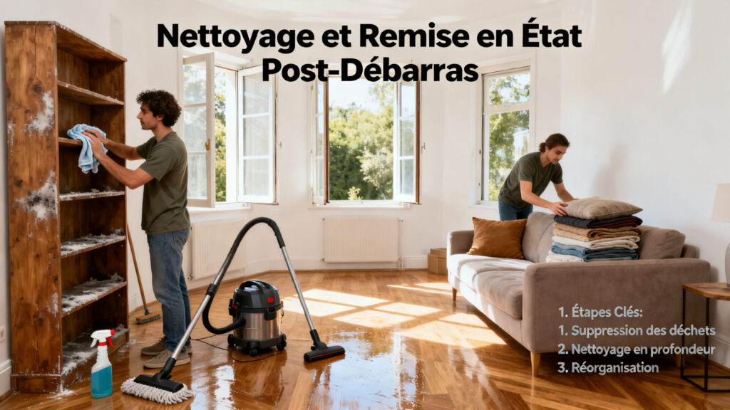 Réussir le nettoyage et la remise en état d'un logement après un débarras.