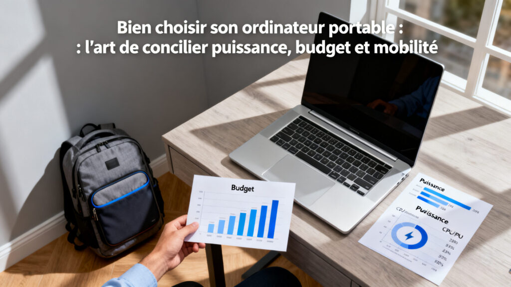Bien choisir son ordinateur portable : l'art de concilier puissance, budget et mobilité.