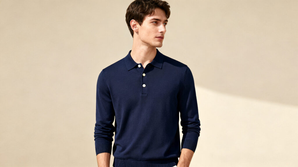 Guide pour bien choisir un polo à manches longues masculin sans aucun texte