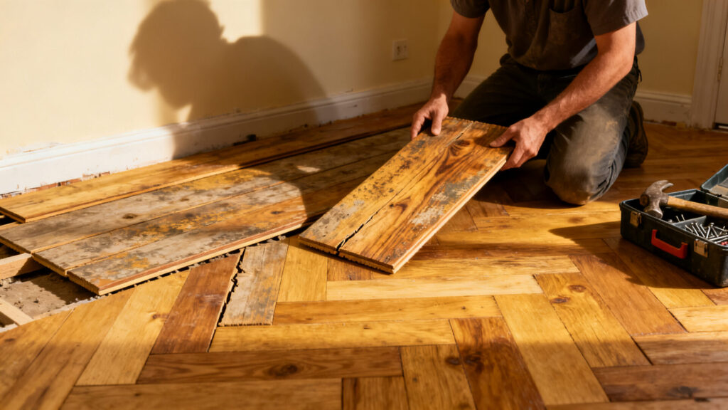 Guide pour choisir et poser un parquet ancien authentique au juste prix sans aucun texte