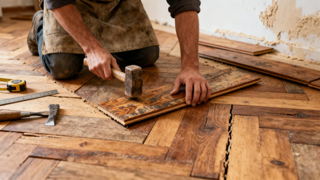 Guide pour choisir et poser un parquet ancien authentique au juste prix sans aucun texte