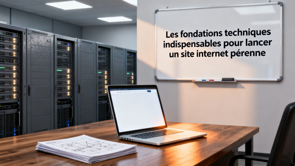 Les fondations techniques indispensables pour lancer un site internet pérenne avec texte