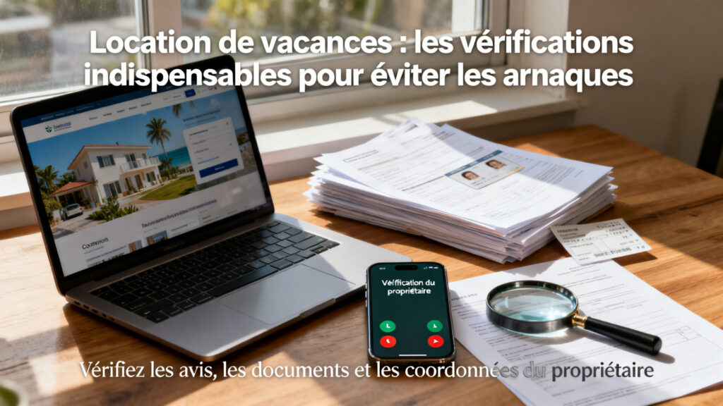 Location de vacances : les vérifications indispensables pour éviter les arnaques.