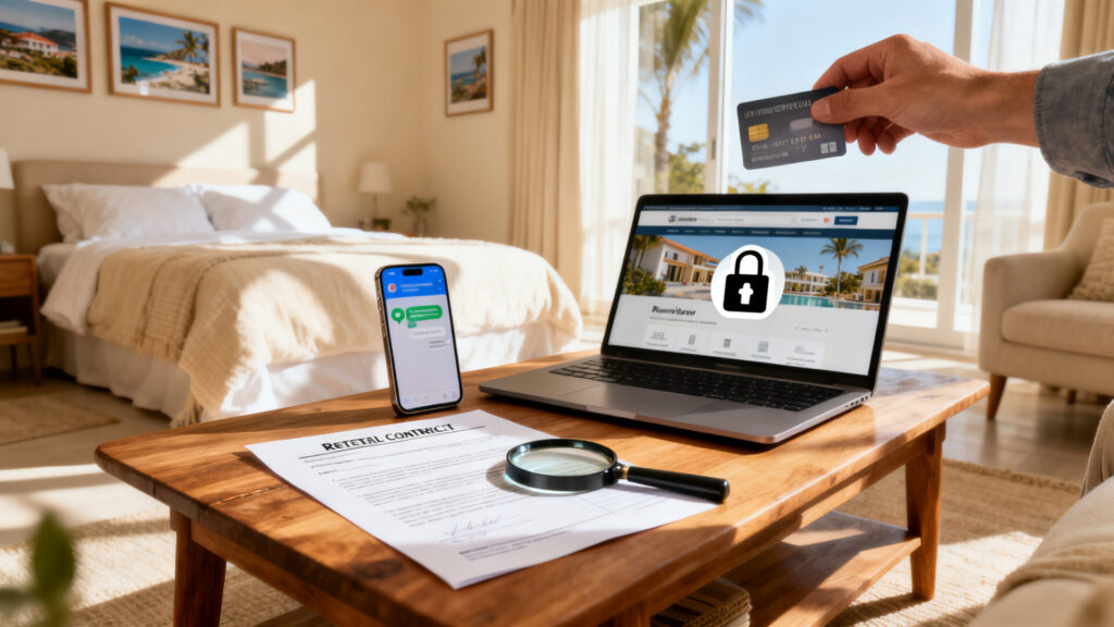 Location de vacances : les vérifications indispensables pour éviter les arnaques.