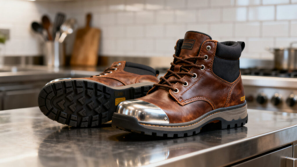 Chaussures de sécurité en cuisine : critères essentiels pour un équipement optimal sans aucun texte