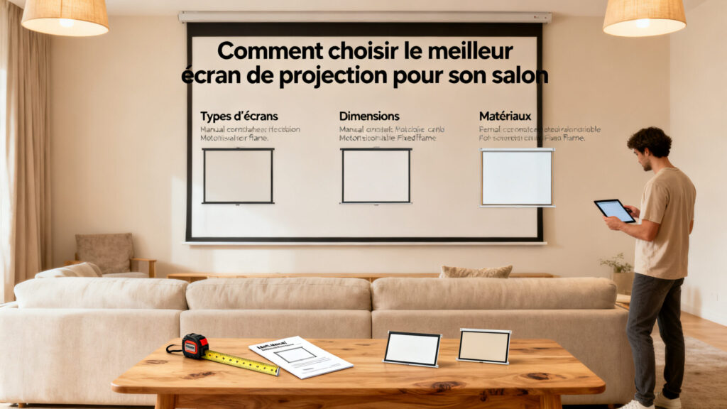 Comment choisir le meilleur écran de projection pour son salon.