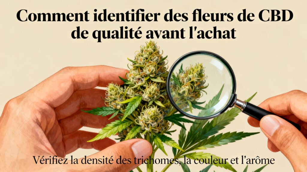 Commentaire identifiant des fleurs de cbd de qualité avant l’achat.