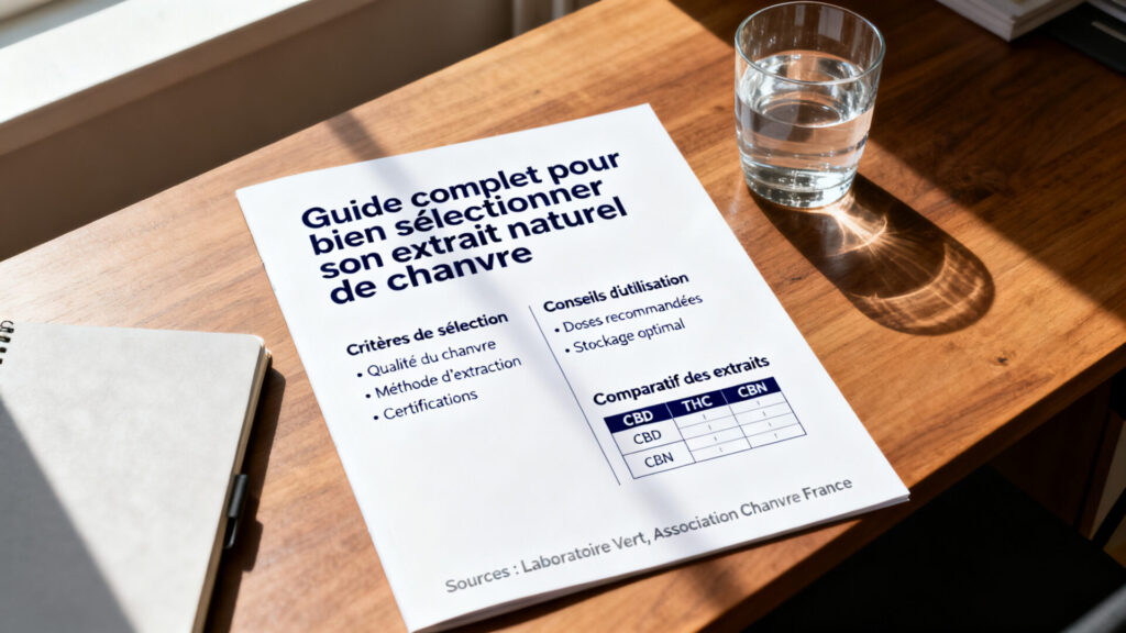 Guide complet pour bien sélectionner son extrait naturel de chanvre.