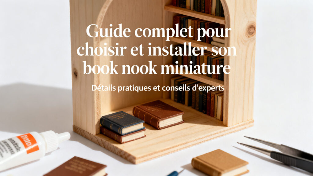 Guide complet pour choisir et installer son book nook miniature avec texte