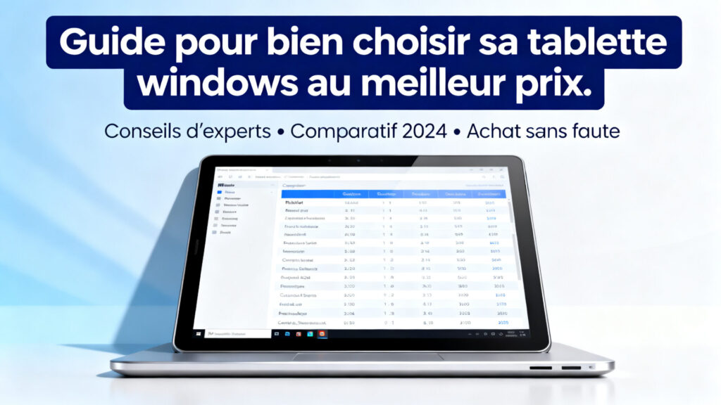 Guide pour bien choisir sa tablette windows au meilleur prix.