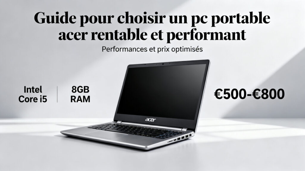 Guide pour choisir un pc portable acer rentable et performant avec texte