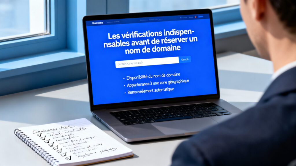 Les vérifications indispensables avant de réserver un nom de domaine avec texte