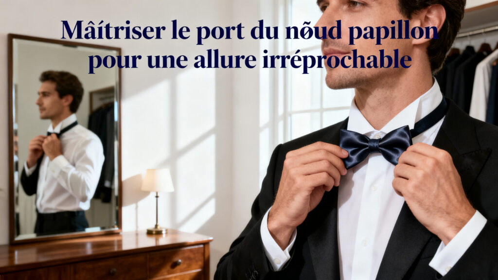 Maîtriser le port du nœud papillon pour une allure irréprochable avec texte